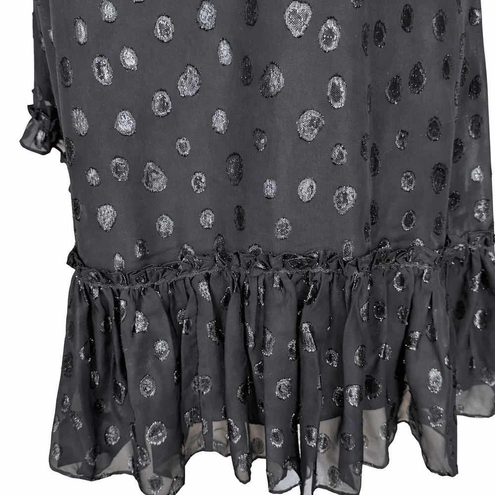 Max Studio London Swiss Dot Sheer Overlay Lined Dress | NWT - Picture 4 of 7